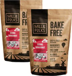 Mill & Folks Bake-Free Scone - Doughnut Flour Mixture 2x900g | Vegan &