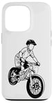 Coque pour iPhone 13 Pro Vélo de montagne Garçon Amoureux du vélo de montagne