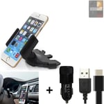 For Asus ROG phone 8 Pro Edition + CHARGER Mount holder for Car radio cd bracket