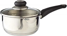 Morphy Richards 970122 Equip 20cm Pouring Saucepan with Glass Lid, Stainless St