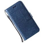 Leather phone Cover for HUAWEI Honor V20, with card slots, with landyard