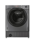 Haier HWDQ90B416FWBRUK 9/5kg Integrated Washer Dryer, D/A Rated, Graphite & Black