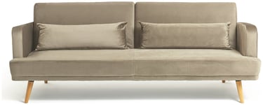 Habitat Andy Fabric 3 Seater Clic Clac Sofa Bed - Latte Beige