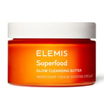 ELEMIS Superfood Glow Cleansing Butter, a Radiance Boosting Facial Cleanser to Brighten & Nourish Skin, Gentle Double Cleanse , Anti-Wrinkle, Removes Makeup & Leaves a Soft Glowing Skin Complexion