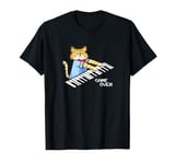 Sad Cat playing keyboard Game Over T-Shirt