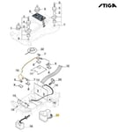 Pack Batterie 25V - 2.5 Ah Original Stiga A750 Rtk Robot Tondeuse 381600607/0