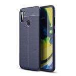 samsung Samsung Galaxy A11 Leather Texture Case Navy