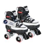 HUDORA Patins à roulettes rose/noir - Patins à roulettes de haute qualité en nylon - Confortables & réglables sur 4 tailles - Rollers élégants pour enfants et adolescents