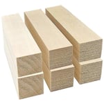 6 st Basswood Carving Blocks För Trä Nybörjare Carving Hobby Kit Diy Carving Wood