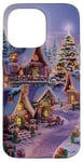 Coque pour iPhone 14 Pro Max Village Enneigé Hiver Neige Noël Modèle Flocons De Neige