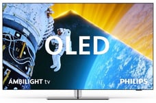 TV OLED Ambilight Philips 55OLED849 139 cm 4K UHD Google TV 2024 Métal satiné