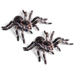 2Pcs 9.5cm Realistic Spider Insect Model Toy Scary Prop U4B4