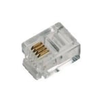 LogiLink - Connecteur de téléphone - RJ-11 (M) - non blindé (pack de 100)