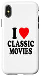 iPhone X/XS I Heart (Love) Classic Movies Old Retro Timeless Case