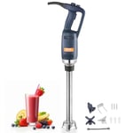 VEVOR Mixeur Plongeant Commercial 350 W, Mélangeur à Main Immersion Tige de 508 mm, Mixeur Portable Vitesse Variable en Continu, avec Lame en Acier Inoxydable, pour Soupe Sauce Purée Aliments Crème