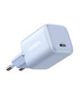 UGREEN Nexode 30W Chargeur USB C Rapide avec GaN Tech Compatible avec iPhone 16 Plus Pro Max 15 14 13 12 11 Pixel 8 Pro 7a 6a Galaxy S24 Plus Ultra S23 A15 A05s MacBook Air iPad Pro Air Mini (Bleu)