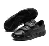 PUMA Smash v2 Leather VELCR0 Infant Kids UK 3-12cm EU 23 Black  Trainers bnib