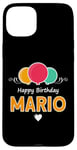 Coque pour iPhone 15 Plus Joyeux anniversaire en disant Mario