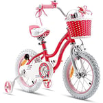 Royal Baby Stargirl Vélo pour Enfant Fille, Rose, 14 Zoll mit Stützrad
