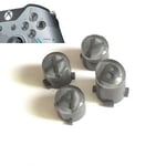 Replacement For Xbox One X S Elite Controller A B X Y Buttons with Letters Mod Kit (Grey)