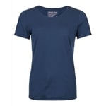 Ortovox 120 Cool Tec Clean TS - T-shirt en laine mérinos femme Deep Ocean XS