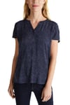 Esprit 030EE1F359 Blouse, 401/Navy 2, 46 Femme