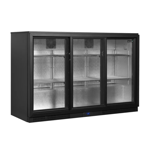 BRAND NEW TEFCOLD UNDERCOUNTER DRINKS COOLER FRIDGE TRIPLE SLIDING DOOR BA30S