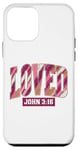 Coque pour iPhone 12 mini Tu es aimé (Jean 3:16) car Dieu a tant aimé le monde, Saint-Valentin