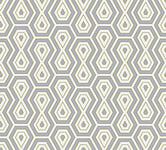 A.S. Création Vintage Wallpaper Jungle Chic Non-Woven Wallpaper 10.05 m x 0.53 m Grey Gold White Made in Germany by Architects Paper 377076 37707-6