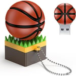 Cle Usb 16Go Basketball Clé Usb 3.0 Clé Usb Silicone Marron Clef Usb 16 Go Flash Drive Haute Vitesse Clés De Données Externes Pour Cadeaux[Q2462]