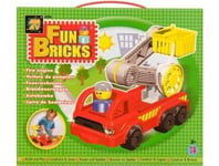 COFFRET VOITURE DE POMPIERS - JOUET DE CONSTRUCTION - JEU A PICOTS - FUN BRICKS