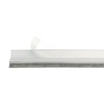 Amig - Draught Excluder for Entrance or Passage Doors | Self-Adhesive Overlay Draught Excluder | Hair Brush | Plastic Sheet Between the Brush | 1 m | Transparent | PVC