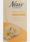 Nair Body / Facial WAX STRIPS Waxing Body Hair Removal With Soothing Camomile