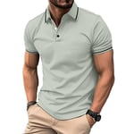 Polo Homme De Sport Uni Golf Tennis Manche Courte Casual Sport Fit Grande Vêtements Masculin Wx1