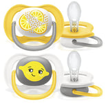 Philips Avent Sucette, Jaune/Gris, 6-18 mois