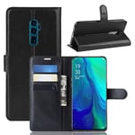 Oppo Reno 10Xzoom      Pu Wallet Case    [Black]