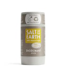 Salt Of the Earth Natural Deodorant Stick, Amber & Sandalwood - Aluminium Free, Vegan, Long Lasting Protection, Refillable, Leaping Bunny Approved, Made in The UK - 84g, 1 Count (Pack of 1)