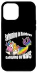 iPhone 12 Pro Max Swimming in Rainbows Galloping on Waves Mystic Hybrid Case