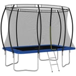 Ensemble de trampoline rectangulaire 274x183x76 cm 150 kg vidaXL - Bleu