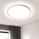 EASY EAGLE Plafonnier LED 36W 3240LM IP44 Étanche Luminaire 4000K Blanc Naturel Mince Lampe Plafond Moderne Rond pour Cuisine Salon Chambre Couloir Bureau Ø30CM