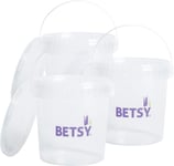 1 litre paint kettle with lids/PACK OF 3 - Betsy Group buckets, Mixing pots, Pa