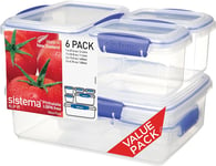 Sistema KLIP IT Multi-Piece Food Storage Containers | Stackable Lunch Boxes with