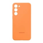 Coque en silicone pour Samsung Galaxy S23+ 5G Orange Abricot - Orange