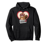 Beavers Are My Valentine Cute Beaver Heart Valentines Day Pullover Hoodie