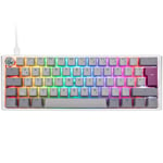 Ducky One 3 Mist Grey Mini Gaming Tastatur, Rgb Led - Mx-silent-red