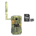 PNI Hunting 250C Caméra de Chasse avec Internet 4G LTE Duplex + Carte mémoire Micro SD 32 Go avec Adaptateur SD