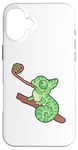 Coque pour iPhone 16 Plus caméléon enfant reptile amphibien zoo enfant