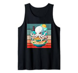 Octopus Ramen Japanese food pagoda playful cute Sea bowl Tank Top