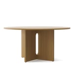 Audo Copenhagen - Androgyne Dining Table - Natural Oak/Natural Oak - Ø150 cm - Spisebord - Danielle Siggerud - Tre farget - Metall/Tre