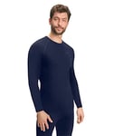 FALKE Maximum Warm sous-vêtement technique chemise sport manches longues homme thermique chaud respirant séchage rapide noir pour températures froides 1 pièce, XXL, Bleu (Space Blue 6116)